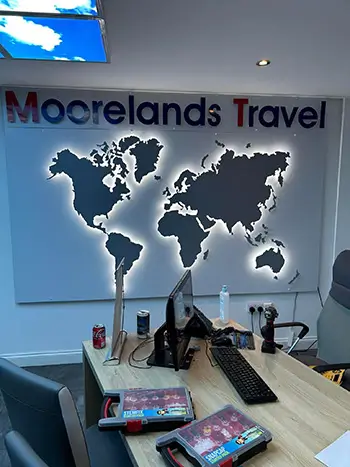 Embroidered hoodie detail from a Fife custom T-shirt order